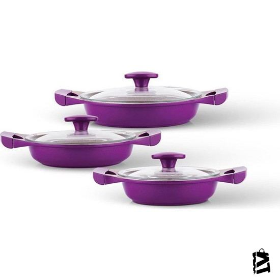 Schafer Grau 6 Prç.döküm Sahan Seti-1s262-22007-mor01 - Elden Taksitle Sözleşmeli Senetli Alışveriş