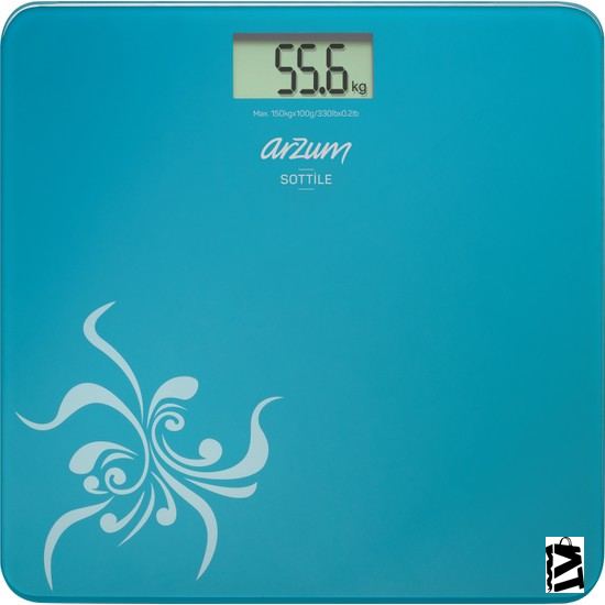 Arzum Ar 550 Sottile Dijital Cam Banyo Baskülü Mavi - Elden Taksitle Sözleşmeli Senetli Alışveriş