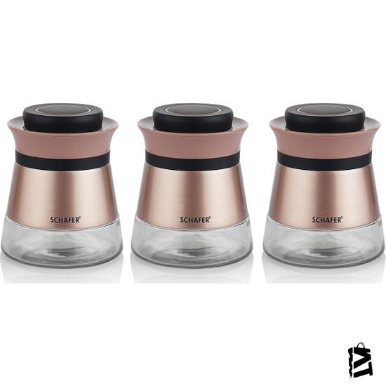 Schafer Kitchenhouse Baharat Takımı 3 Parça - Gül - Elden Taksitle Sözleşmeli Senetli Alışveriş