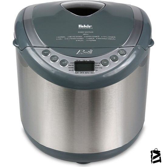 Fakir Pane Deluxe 10 Programlı Paslanmaz çelik Ekmek Yapma Makinesi - Elden Taksitle Sözleşmeli Senetli Alışveriş
