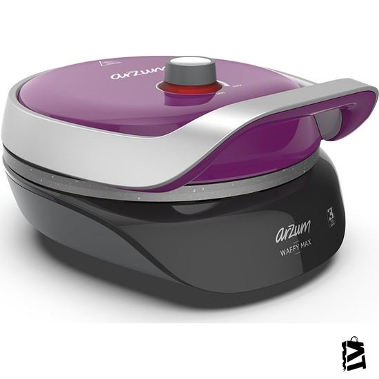 Arzum Ar2033 Waffy Max Waffle Makinesi- Mürdüm - Elden Taksitle Sözleşmeli Senetli Alışveriş