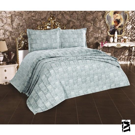 Cotton House Dora çift Kişilik Mavi Yatak örtüsü - Elden Taksitle Sözleşmeli Senetli Alışveriş
