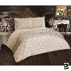Cotton House Dora Çift Kişilik Cappuccino Yatak Örtüsü