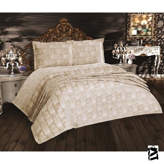 Cotton House Dora Tek Kişilik Cappucino Yatak Örtüsü