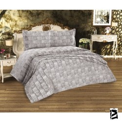 Cotton House Dora Tek Kişilik Gri Yatak Örtüsü