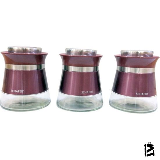 Schafer Kitchenhouse 3 Parça Baharat Takımı Mürdüm Mrd03 - Elden Taksitle Sözleşmeli Senetli Alışveriş
