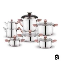 Schafer Honor Çelik Çeyiz Seti 14 Parça Rosegold