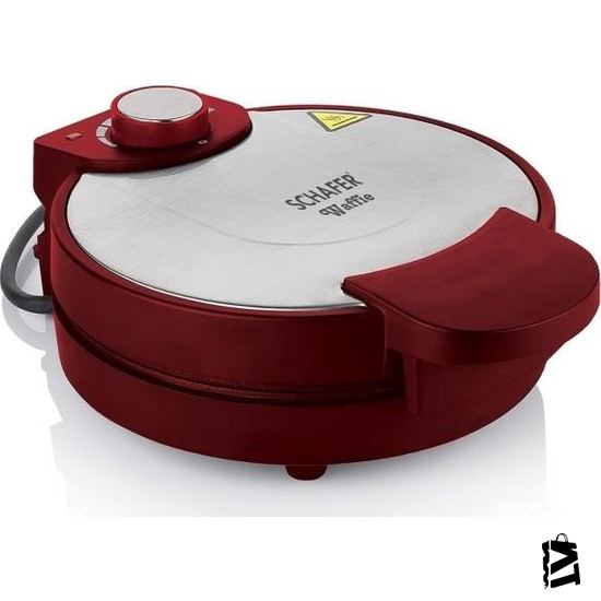 Schafer Waffle Makinesi - Kırmızı - Elden Taksitle Sözleşmeli Senetli Alışveriş