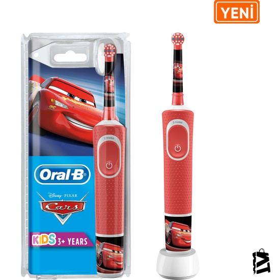 Oral-B Çocuklar İçin Şarj Edilebilir Diş Fırçası D100 Cars Özel Seri