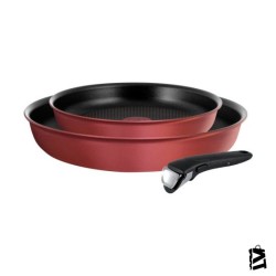 Tefal L6599053 Titanium Ingenio Character 3 Parça Tanışma Seti Kırmızı - 2100111867
