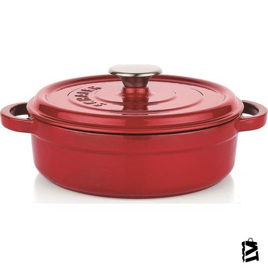 Schafer Guss Chef Demir Döküm 28 Cm Karnıyarık Tencere Kırmızı - Elden Taksitle Sözleşmeli Senetli Alışveriş