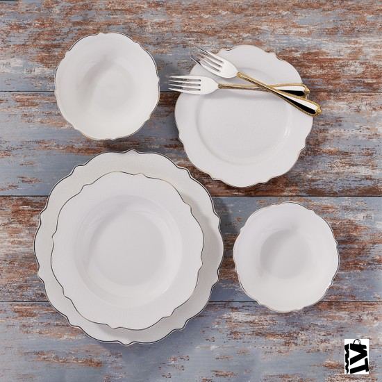 Korkmaz Eliza Collection 60 Parça Yemek Takımı A8241 - Elden Taksitle Sözleşmeli Senetli Alışveriş
