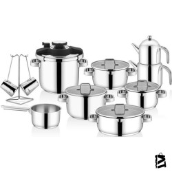 Schafer Compact Inox Çelik Çeyiz Seti - 18 Parça