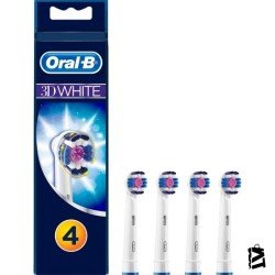 Oral-B 3D White 4'lü Şarjlı Diş Fırçası Yedek Başlığı
