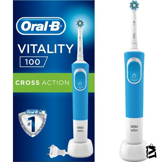 Oral-b Vitality 100 Cross Action Mavi şarjlı Diş Fırçası - Elden Taksitle Sözleşmeli Senetli Alışveriş