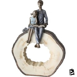 Gift Cloud Baba ve Kızı Biblo - Model 2