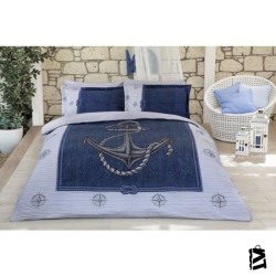 Özdilek Anchor Denim Çift Kişilik Nevresim Takımı