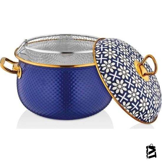 Schafer Glaze 20 Cm Emaye Kızartma Tenceresi Lacivert - Elden Taksitle Sözleşmeli Senetli Alışveriş