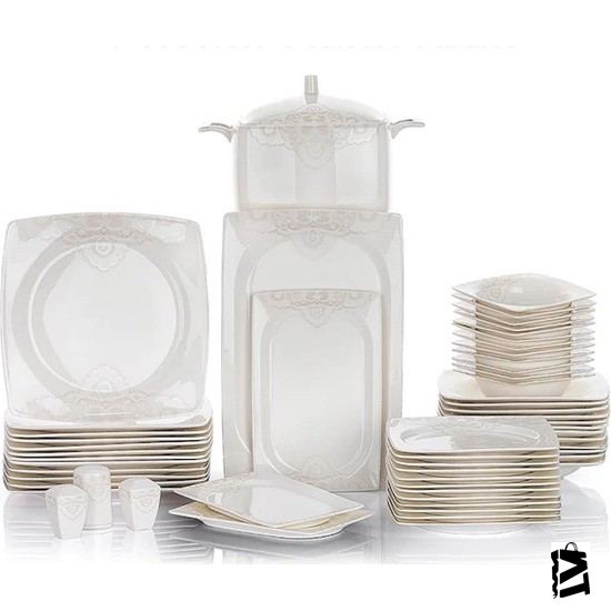 Schafer Wondel Fine Bone Porselen Yemek Takımı 60 Parça Beyaz 02 - Elden Taksitle Sözleşmeli Senetli Alışveriş