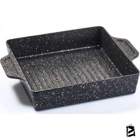 Falez Karem 28 X 28 Cm Granıt Tepsi Gri - Elden Taksitle Sözleşmeli Senetli Alışveriş