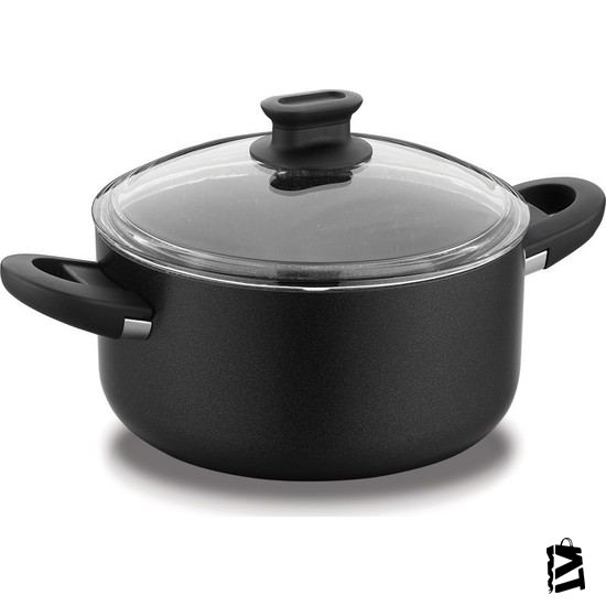 Korkmaz Lina 26 X 13 Cm Siyah Tencere - Elden Taksitle Sözleşmeli Senetli Alışveriş