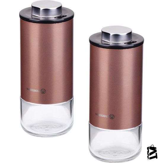 Korkmaz Stora Plus Rosegold Tuzluk Biberlik Seti A5521-2 - Elden Taksitle Sözleşmeli Senetli Alışveriş