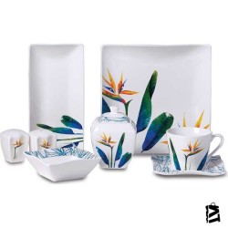 Korkmaz A8585 Link Collection 28 Parça Kare Kahvaltı Takımı