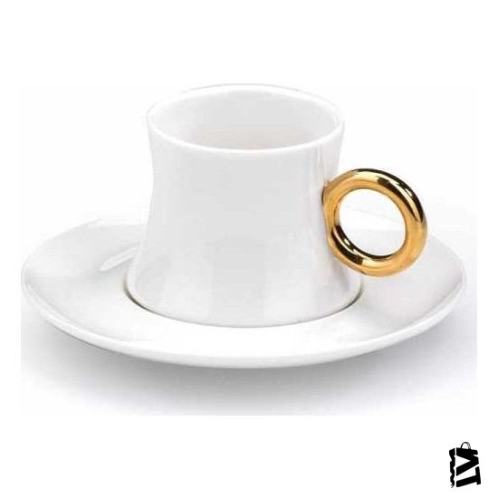 Korkmaz A8647 Freedom 12 Parça 6 Kişilik Kahve Fincanı Gold - Elden Taksitle Sözleşmeli Senetli Alışveriş