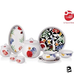 Korkmaz Aşiyan Collection 30 Parça Kahvaltı Takımı