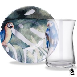 Korkmaz Natura Collection 12 Parça Çay Bardak Seti