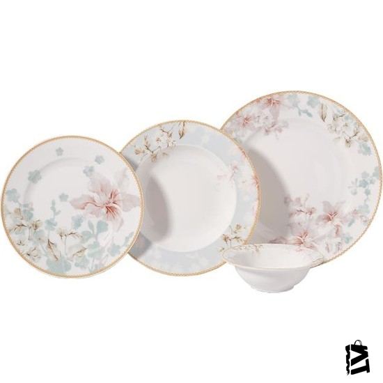 Korkmaz Vanessa Collection 24 Parça Yuvarlak Yemek Takımı A8877 - Elden Taksitle Sözleşmeli Senetli Alışveriş