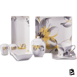 Korkmaz Link Collection 28 Parça Kare Kahvaltı Takımı