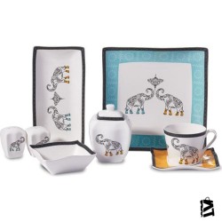 Korkmaz Link Collection 28 Parça Kare Kahvaltı Takımı