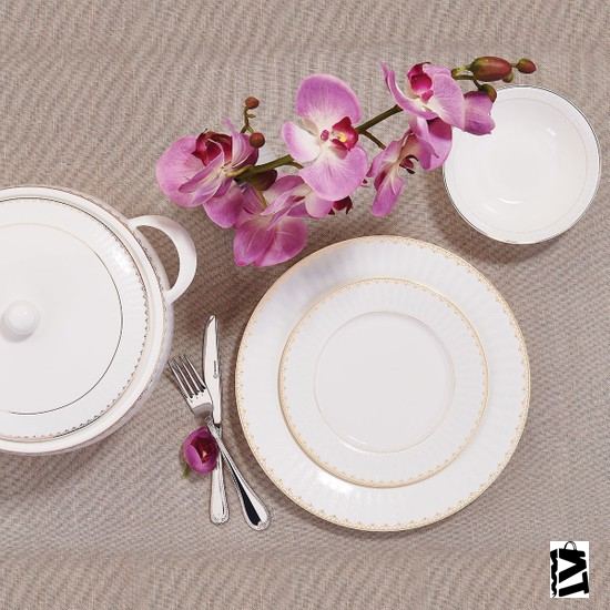 Korkmaz Perla Collection 60 Parça Yemek Takımı - Elden Taksitle Sözleşmeli Senetli Alışveriş