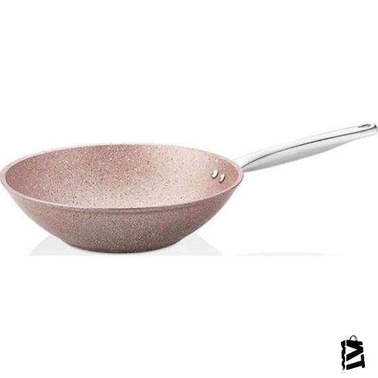 Falez Rose Line Granit Döküm 28 Cm Wok Tava - Elden Taksitle Sözleşmeli Senetli Alışveriş