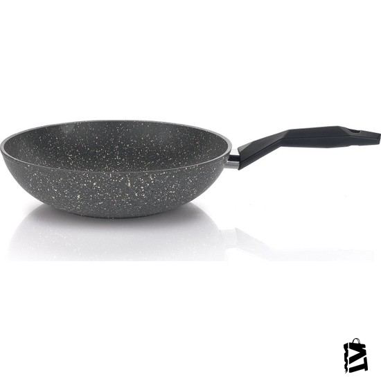 Schafer Wessen Yanmaz Yapışmaz Wok Tava 28 Cm Gri - Elden Taksitle Sözleşmeli Senetli Alışveriş
