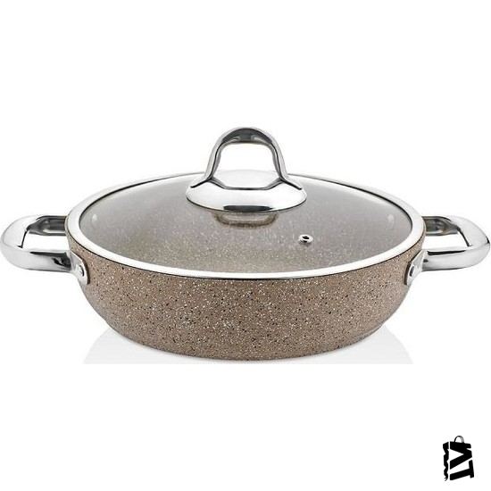 Schafer Galaxy Tech Granit 26 Cm Kısa Tencere Kapuçino - Elden Taksitle Sözleşmeli Senetli Alışveriş