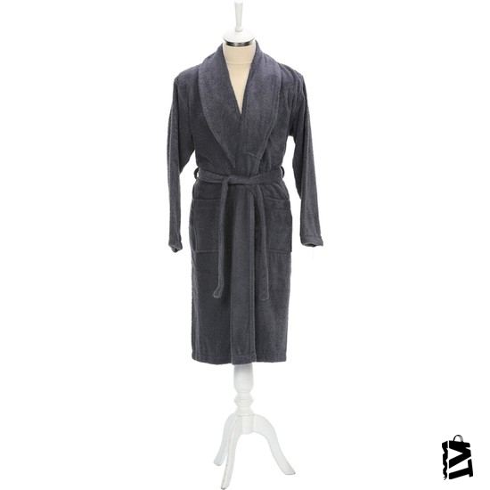 Özdilek Bornoz Tekli Trendy Şalyaka Koyu Gri Xl