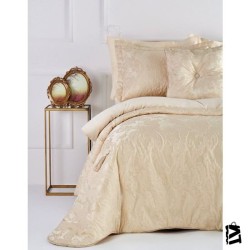 Karaca Home Romance Bej Yatak Örtüsü
