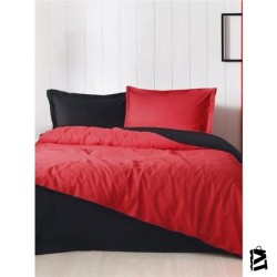 Özdilek Colormix Kırmızı Siyah Tek Kişilik Nevresim Takım