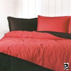 Özdilek Colormix Düz Kırmızı Siyah Çift Kişilik Nevresim Takımı