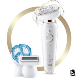 Braun Silk-épil 9 Flex 9010 SensoSmart Kablosuz Islak & Kuru 6 Ek Parçalı 3'ü 1 Arada Epilatör