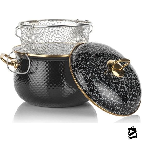 Schafer Glaze Kızartma Tenceresi-20 Cm-3 Prç.-sıy - Elden Taksitle Sözleşmeli Senetli Alışveriş