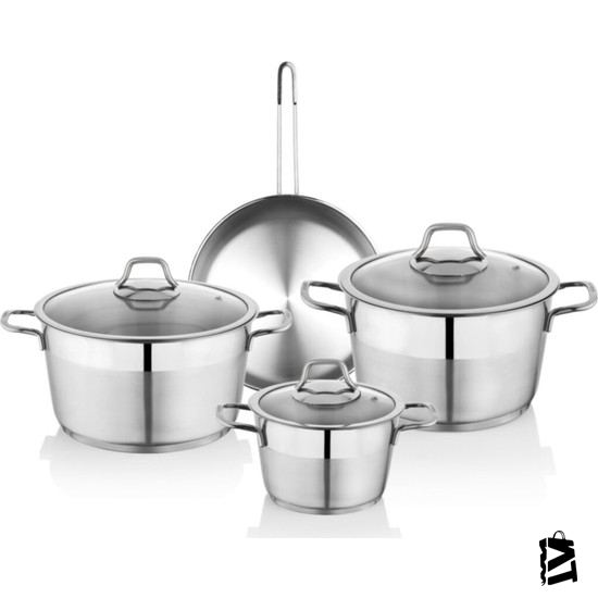 Schafer Vals 7 Parça çelik Tencere Seti Inox - Elden Taksitle Sözleşmeli Senetli Alışveriş