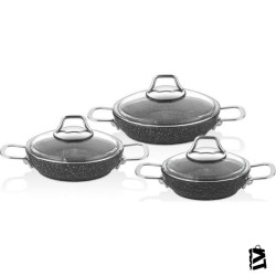Falez Black Line 6 Parça Mini Sahan Seti