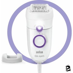 Braun Silk-Épil 5 5505 Kablolu Kuru Kullanım Epilatör, Smartlight, Daraltıcı Başlık
