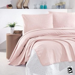 Schafer 4 Parça Flower Pudra Çift Kişilik Pike Takımı