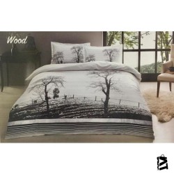 Özdilek Çift Kişilik Ranforce Nevresim Takımı Mor Wood