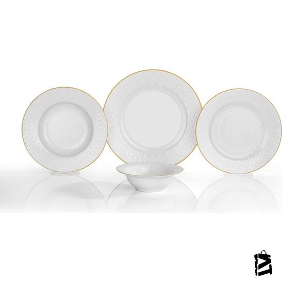 Schafer Posy Yemek Takımı 24 Parça Beyaz - Elden Taksitle Sözleşmeli Senetli Alışveriş