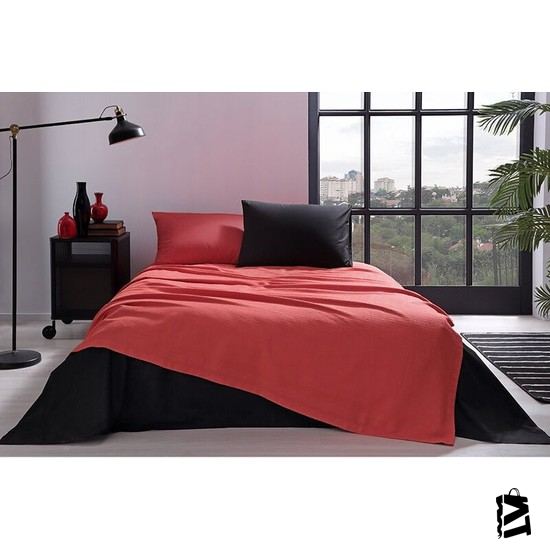 özdilek Colormix Kırmızı Siyah çift Kişilik Pike Takımı - Elden Taksitle Sözleşmeli Senetli Alışveriş
